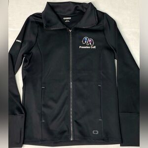 Women’s medium OGIO black zip up with thumb holes DELL LOGO EUC